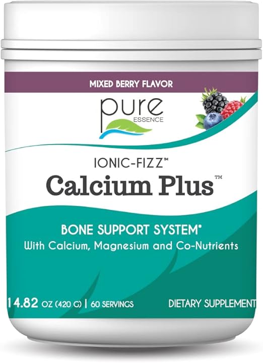 pure essence mixed berry Ionic-Fizz Calcium Plus, 14 Oz