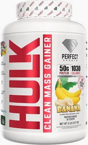 Perfect Sports HULK Clean Mass Gainer Banana, 5LBS,