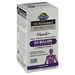 Dr Formulated Mood Probiotics, 50 Billion Mood+ Probiotic 60 Caps by Probiotics Garden of Life