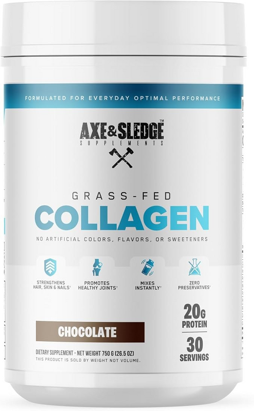 axe and sledge collagen protein, axe and sledge collagen peptide, axe and sledge collagen supplements, 23.5 Oz
