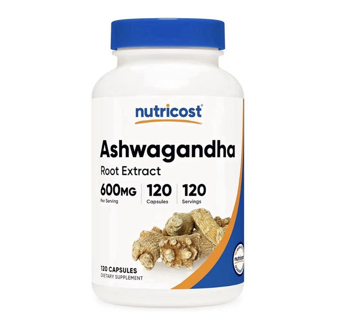 Nutricost Ashwagandha Root Extract Supplement 600mg, 120 Capsules | Gluten-Free