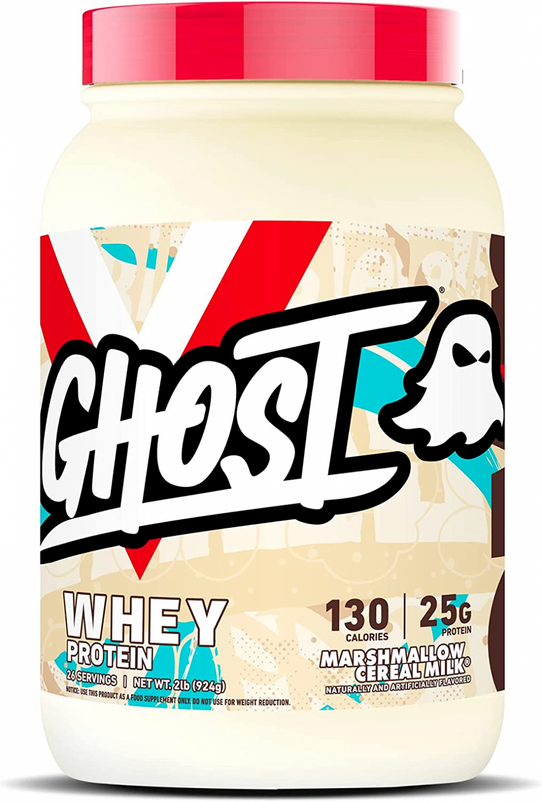 GHOST WHEY Protein Powder, Marshmallow Cereal Milk - 2lb, 25g