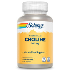 SOLARAY Choline, Timed-Release 300mg - 100 Capsules