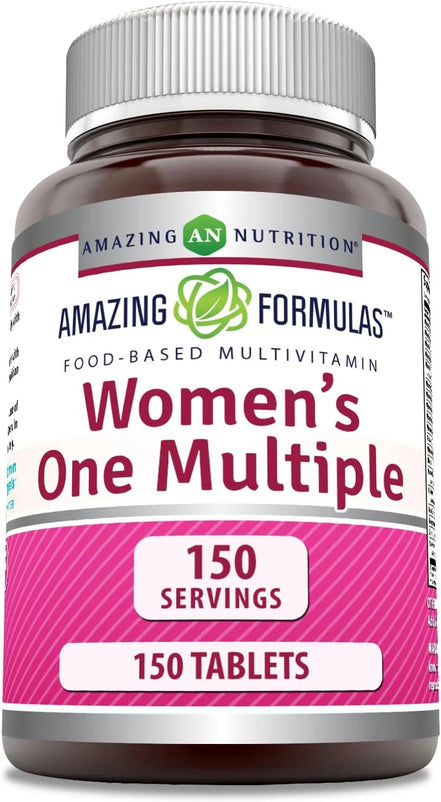 Amazing Formulas Women's One Multiple Multivitamin Food Based Tablets, 150 Count