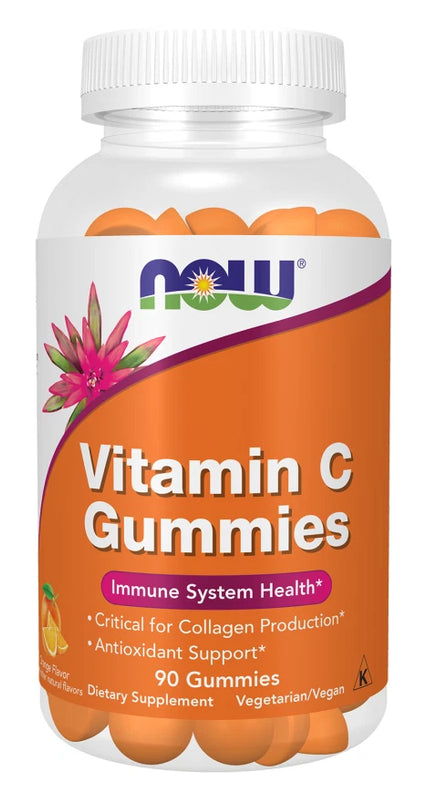 NOW Foods Vitamin C Gummies For Collagen Production & Immune Support