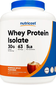 Nutricost Whey Protein Isolate Powder (Pumpkin Spice) 5 LB