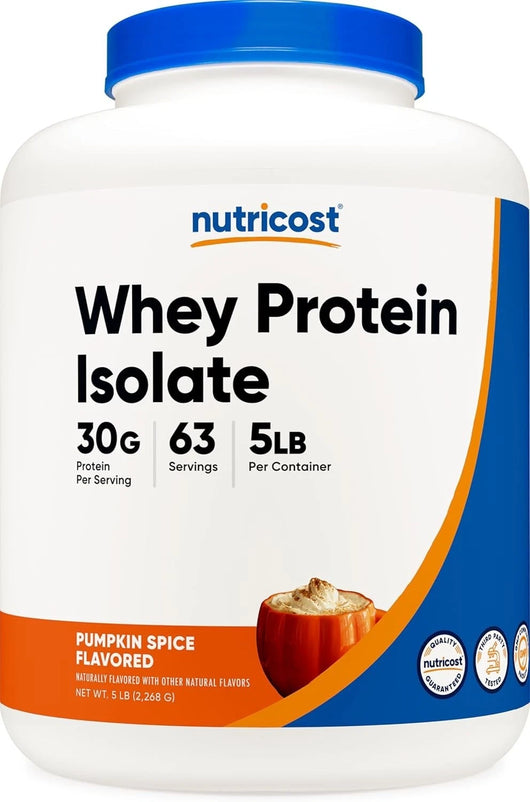 Nutricost Whey Protein Isolate Powder (Pumpkin Spice) 5 LB