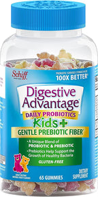 Schiff Probiotic Kids Natural Fruit Flavor Gummies, Digestive Advantage - 65 Count