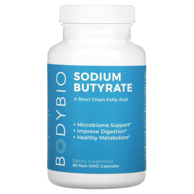 Sodium Butyrate, 60 Non-GMO Capsules