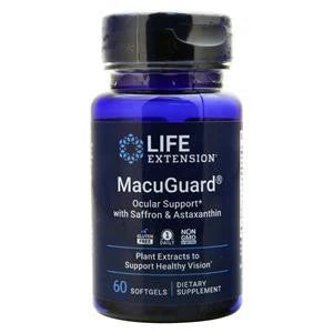 Life Extension MacuGuard Ocular Support w/ Saffron & Astaxanthin 60 sgels