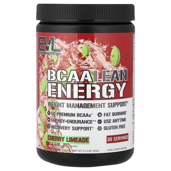 Cherry Limeade, BCAA Lean Energy, 11.3 oz, EVLution Nutrition