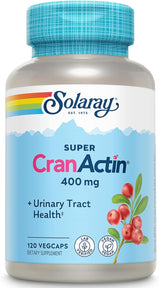 solaray super cranactin, cranberry capsules 400 mg, 120 ct, with Herbal Support Blend