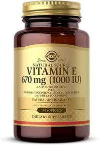 solgar vitamin e 1000 iu, d Beta Tocopherol, 670 mg. 100 Softgels