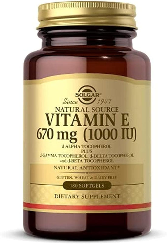 solgar vitamin e 1000 iu, d Beta Tocopherol, 670 mg. 100 Softgels