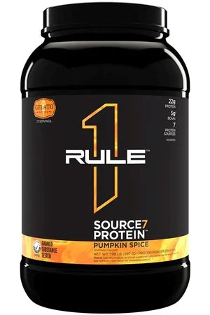 Rule 1 Source7 Multi-Source Protein Blend Pumpkin Spice - 1.98 Lb (23 Servings)