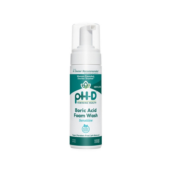 ph d boric acid sensitive foam wash, pH-D Feminine Health, Boric Acid Foam Wash, Sensitive, 6 fl oz