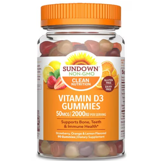 sundown naturals vitamin d3 gummies, Vitamin D3 2000 IU, 90 Gummies