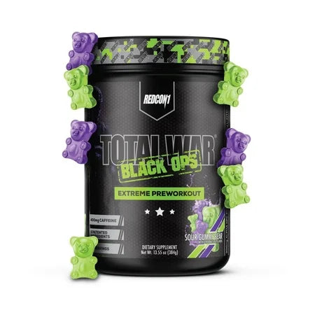 Redcon1 Total War BLACK OPS Sour Gummy Bear - 20 Servings