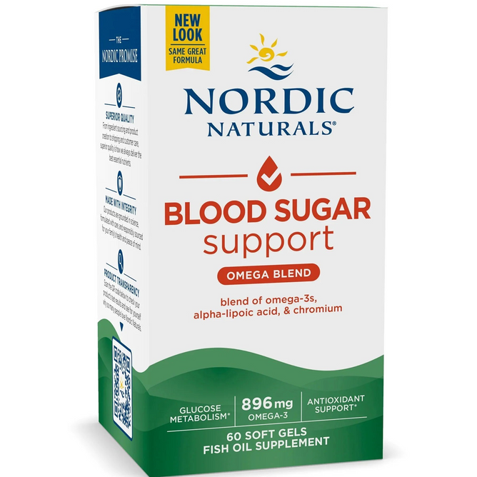 Nordic Naturals Blood Sugar Support Omega Blend 60 Softgels