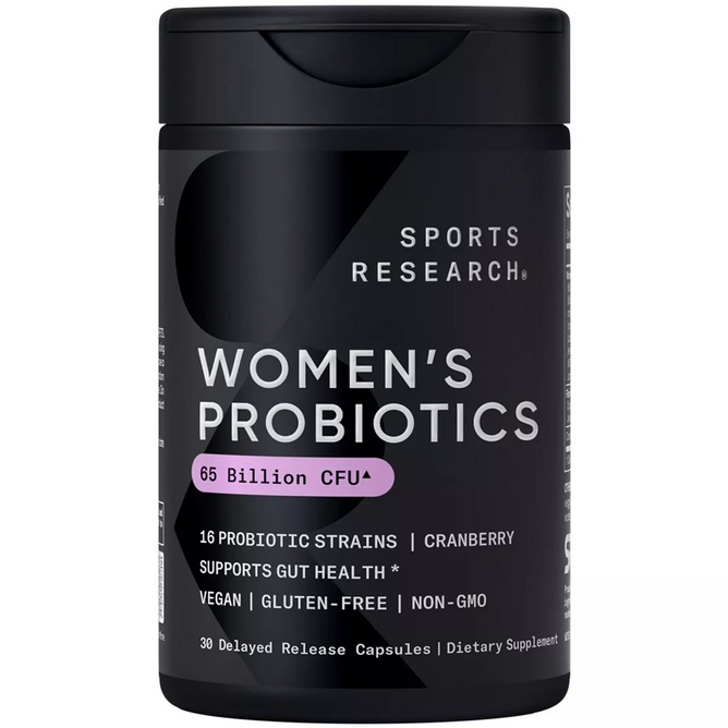 Sports Research Women's Probiotics, Cranberry, 65 Billion CFU, 30 Capsules
