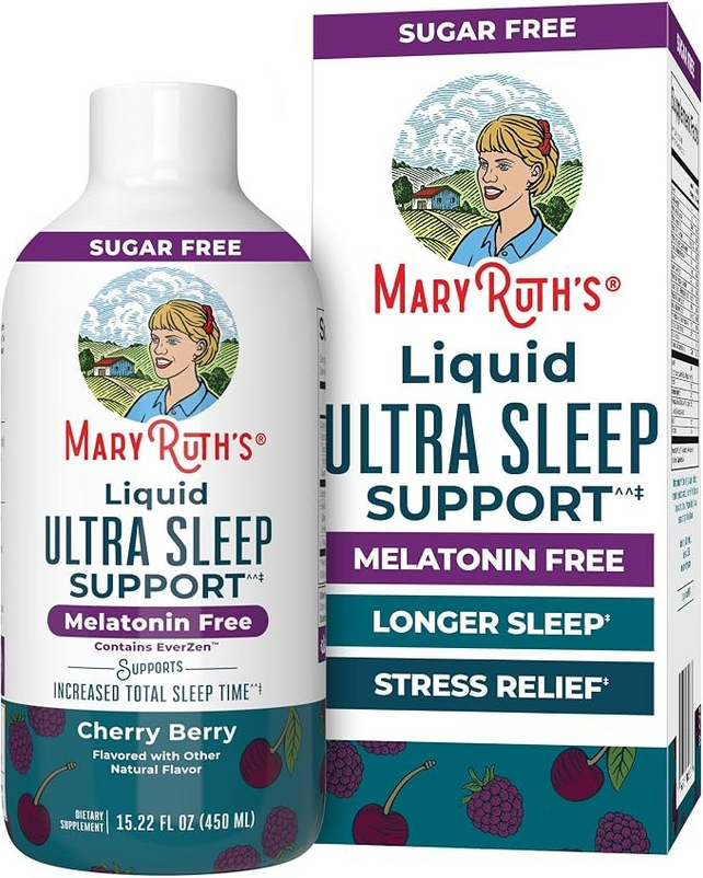 maryruth sleep support supplements, mary ruth sleep support, Liquid Ultra, No Melatonin, 15.22 Oz.