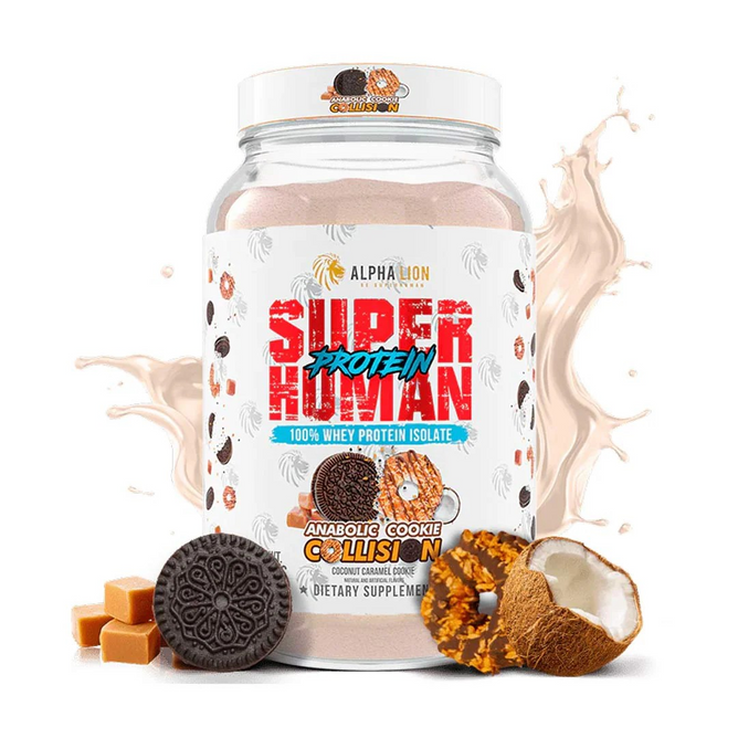 ALPHA LION SuperHuman Protein, Anabolic Cookie Collision, Coconut Caramel Cookie, 2.18 lbs (988 g)