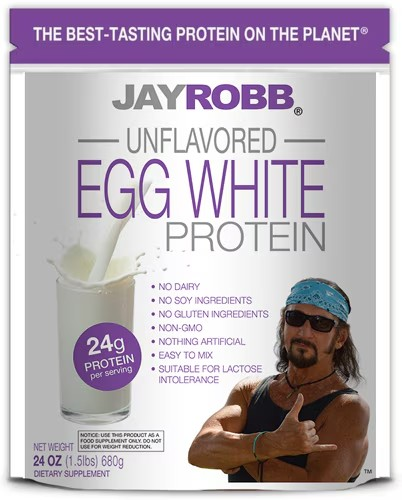 Jay Robb Egg White Protein Unflavored -- 24 oz