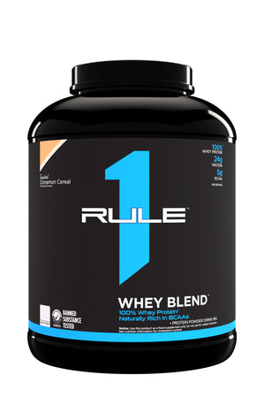 RULE 1 WHEY BLEND 100% WHEY PROTEIN TOASTED CINNAMON CEREAL - 4.95 LB 67 SERVINGS