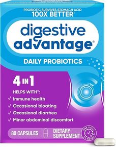 Schiff Digestive Advantage Daily Probiotics,  4 in 1 (80 Capsules). schiff digestive advantage daily probiotic