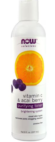 NOW Solutions Vitamin C & Acai Berry Purifying Toner -- 8 fl oz