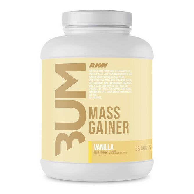 mass gainer protein powder, mass gainer protein, Raw Nutrition Mass Gainer, Vanilla 6 LBS
