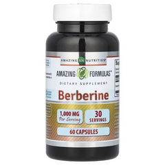 Amazing Formulas Berberine 1200 mg Per Serving Veggie Capsules Supplement | Non-GMO | Gluten Free | Made in USA (60 Count