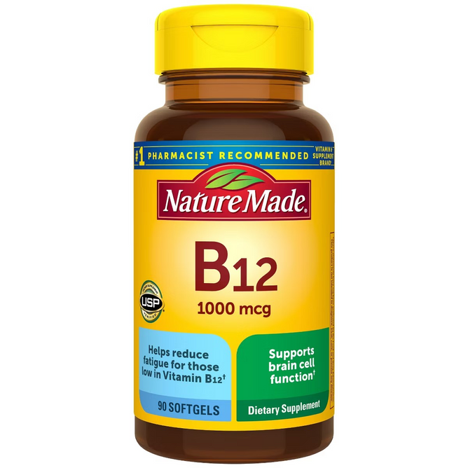nature made vitamin b12, Nature Made Vitamin B12 1000mcg, Convert Food into Cellular Energy Support Nervous System 90 Softgels