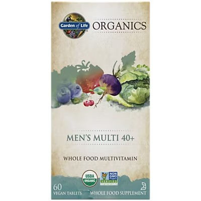 Garden of Life Organics Men's Multi Vegan Tablets, 60 Ct