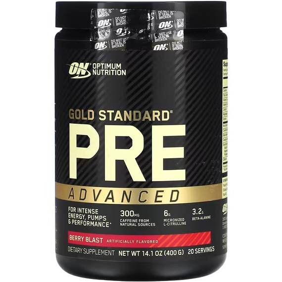 Optimum Nutrition, Gold Standard® Pre Advanced, Berry Blast, 14.1 oz
