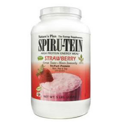 Nature Plus - Spiru-Tein High Protein Energy Meal Strawberry - 5 Lbs