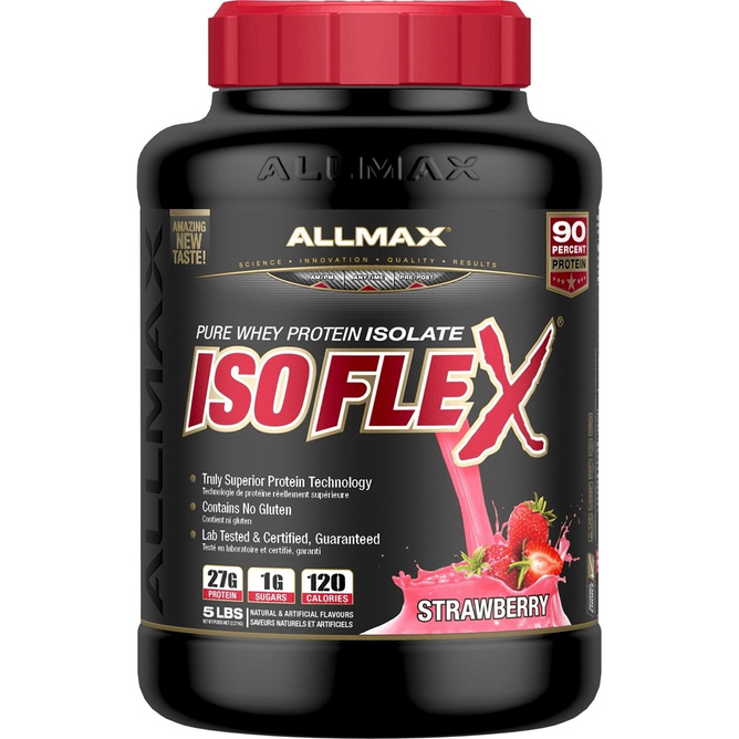 ALLMAX Nutrition IsoFlex Pure Whey Protein Isolate Strawberry 5 Lbs