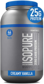 Isopure Protein,- Powder Zero Carb Creamy Vanilla 3 lbs, by Nature's Best