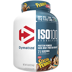 dymatize cocoa pebbles, ISO 100 Whey Protein Powder Isolate, Cocoa Pebbles, 25g Protein, 5 Lb