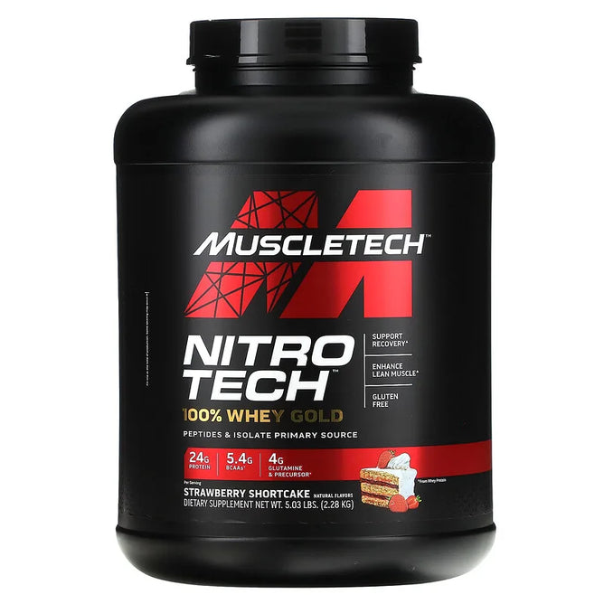 Muscletech Products - Nitro-Tech Performance Series 100% Whey Gold Strawberry - 6 lbs.
