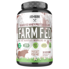 axe and sledge protein, Farm Fed Whey Protein Isolate - Chocolate Milkshake - 30 Servings