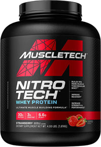 Whey Protein Strawberry 4 lbs, MuscleTech Nitro  Whey