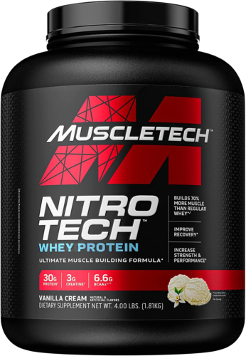 Nitro Tech Vanilla Cream 4 lbs - MuscleTech