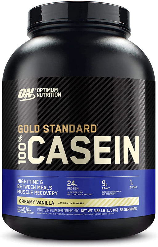 ON, Optimum Nutrition Creamy Vanilla, Casein Protein 100% Gold Standard  3.86 lbs