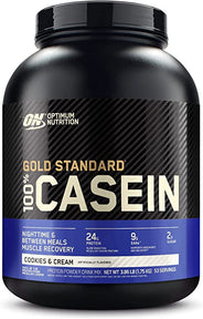 ON, Optimum nutrition Casein Cookies and Cream, Protein Powder 4 lbs