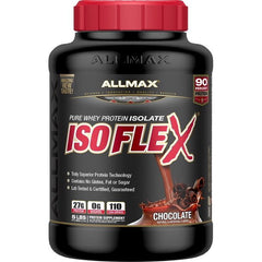 Whey Protein Isolate, Chocolate, 5 lbs, Isoflex, 100% Pure, by ALLMAX