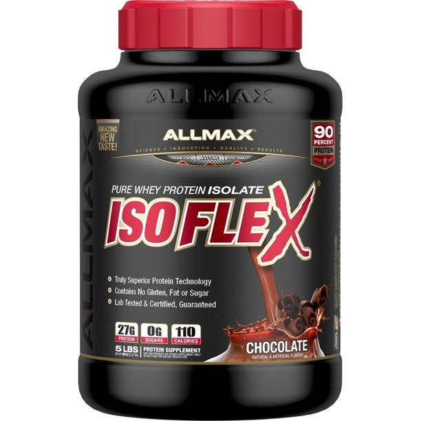 Whey Protein Isolate, Chocolate, 5 lbs, Isoflex, 100% Pure, by ALLMAX