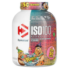dymatize fruity pebbles birthday cake, ISO 100 Hydrolyzed, 100% Whey Protein Isolate, 5 lb (2.3 kg)