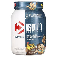 Dymatize, ISO100 Hydrolyzed, 100% Whey Protein Isolate, Cocoa Pebbles, 1.4 lb (640 g)