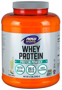 now sports nutrition whey protein, now protein, WHEY PROTEIN VANILLA - 6 LB,